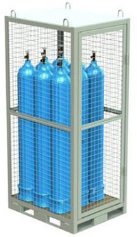 Клеть для 9 кислородных (40л) баллонов 2088х1000х800