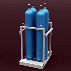 Контейнер для 4 кислородных (40л) баллонов