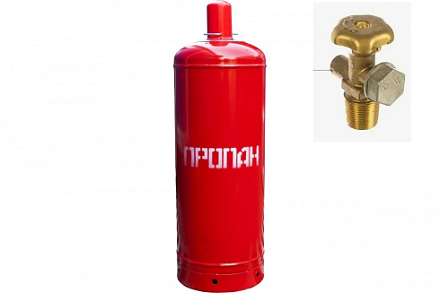 Пропан 50 л в баллоне с вентилем ВБ-2, с предохранительным клапаном