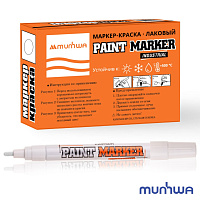 Маркер-краска MunHwa «Industrial» белая, 4 мм, нитро-основа, для промышл. применения